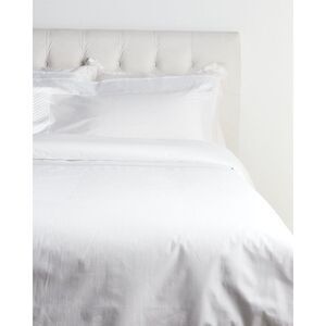 Maurizio Italy Basket Weave Duvet Set, White
